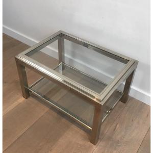 Pair Of Chrome Side Tables