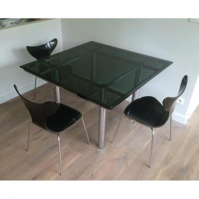 Tobia Scapa. Chrome Design Table. Around 1970