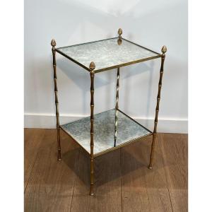 Faux-bamboo Bonze Side Table By Maison Bagués