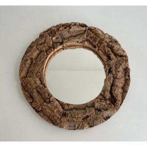 Cork And Wood Mirror