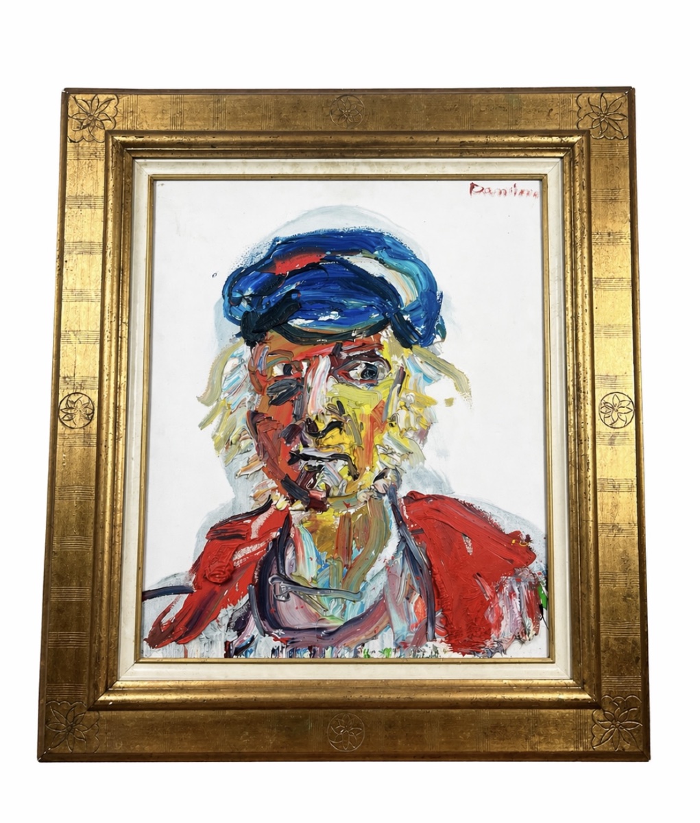 Bernard Damiano (1926–2000) Expressionist Self-portrait, Dated 1998