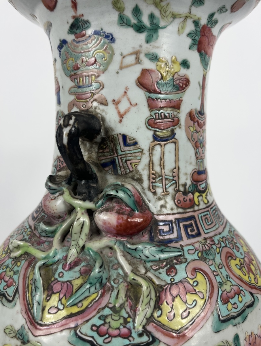 Chinese "famille Rose" Porcelain Vase-photo-2