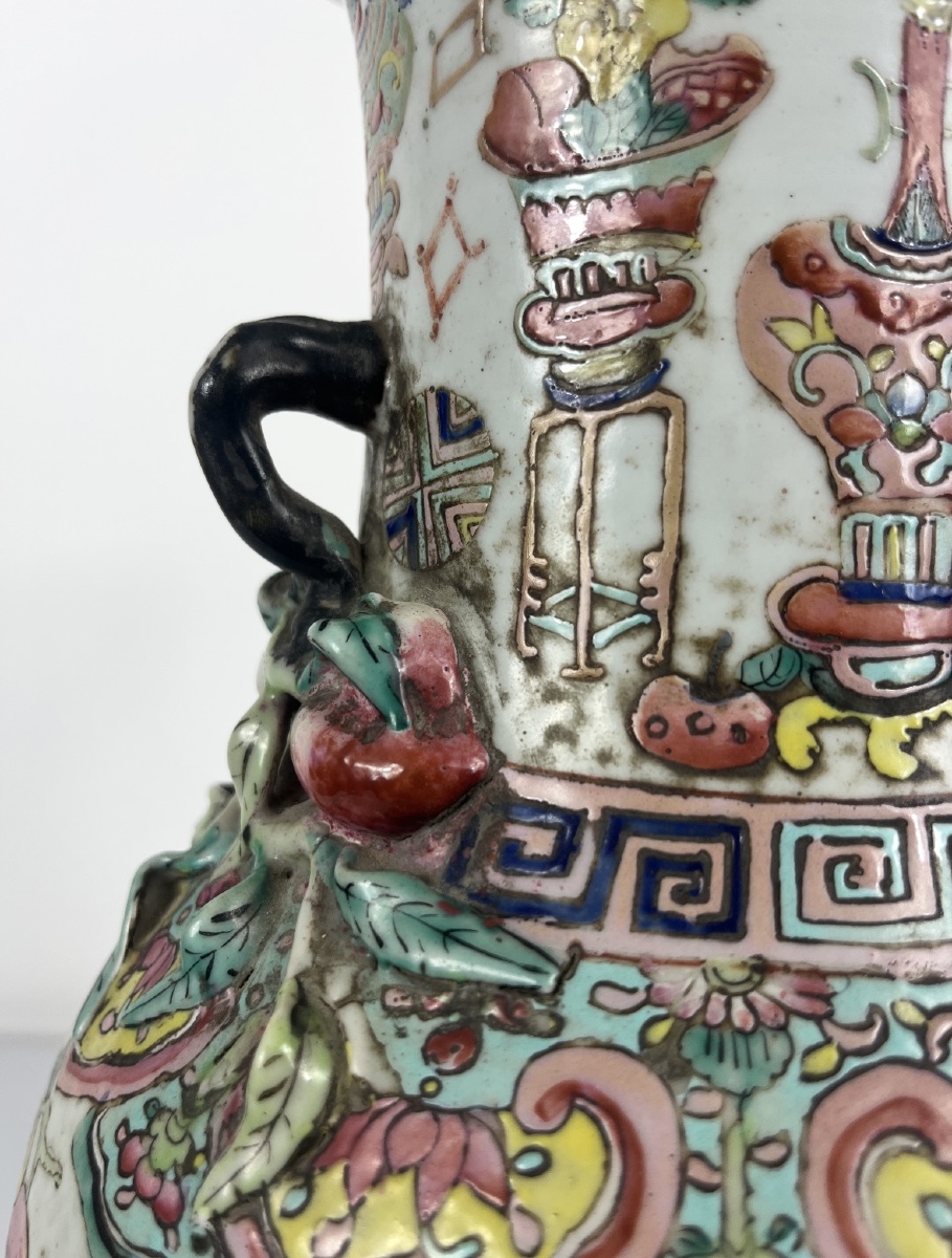 Chinese "famille Rose" Porcelain Vase-photo-3