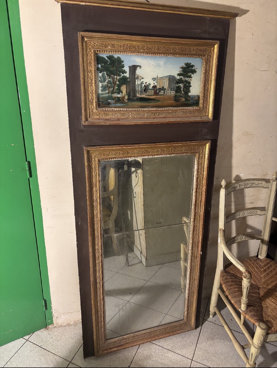  Grand trumeau Restauration 1820-1830