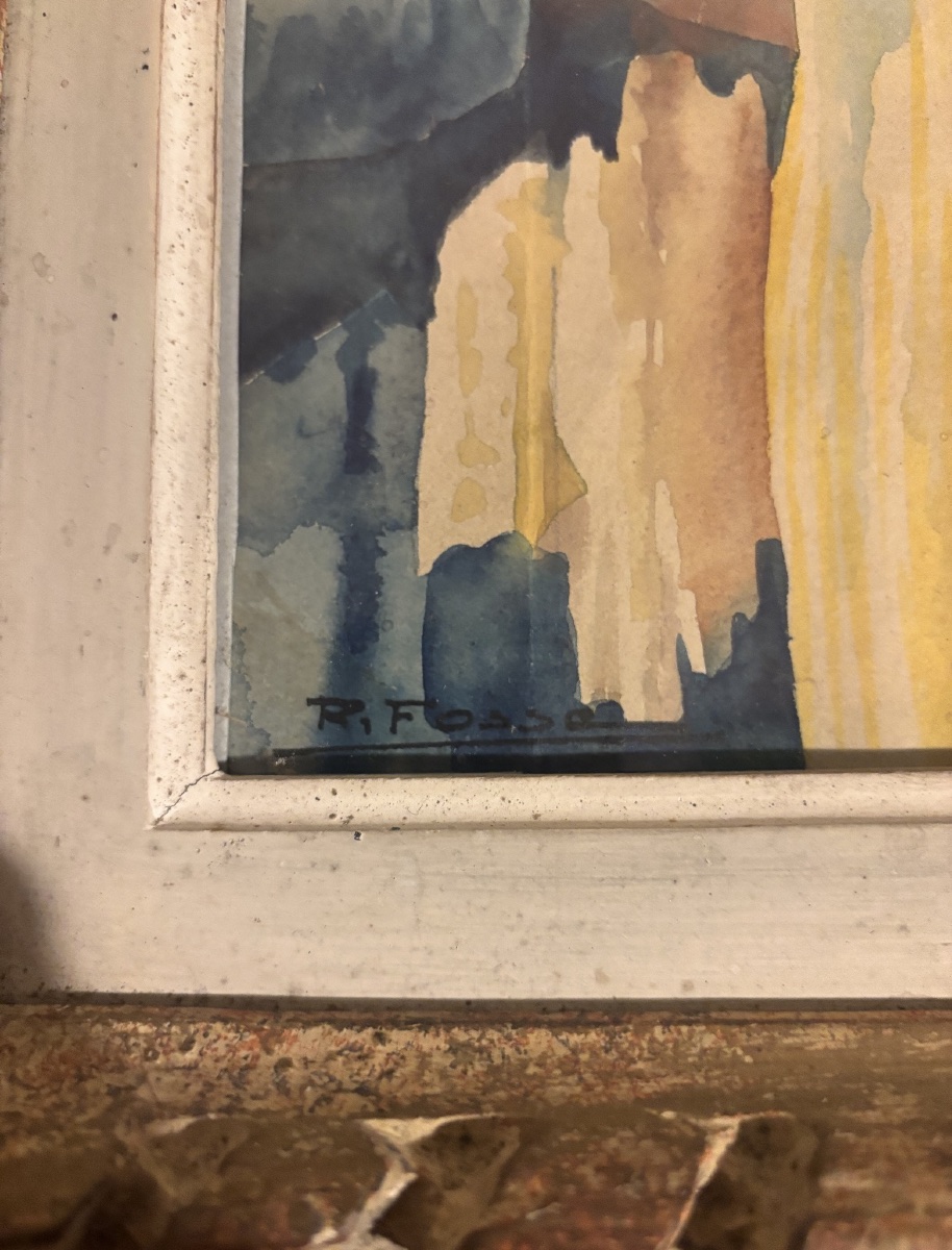 Aquarelle orientaliste signée R. FOSSE-photo-3