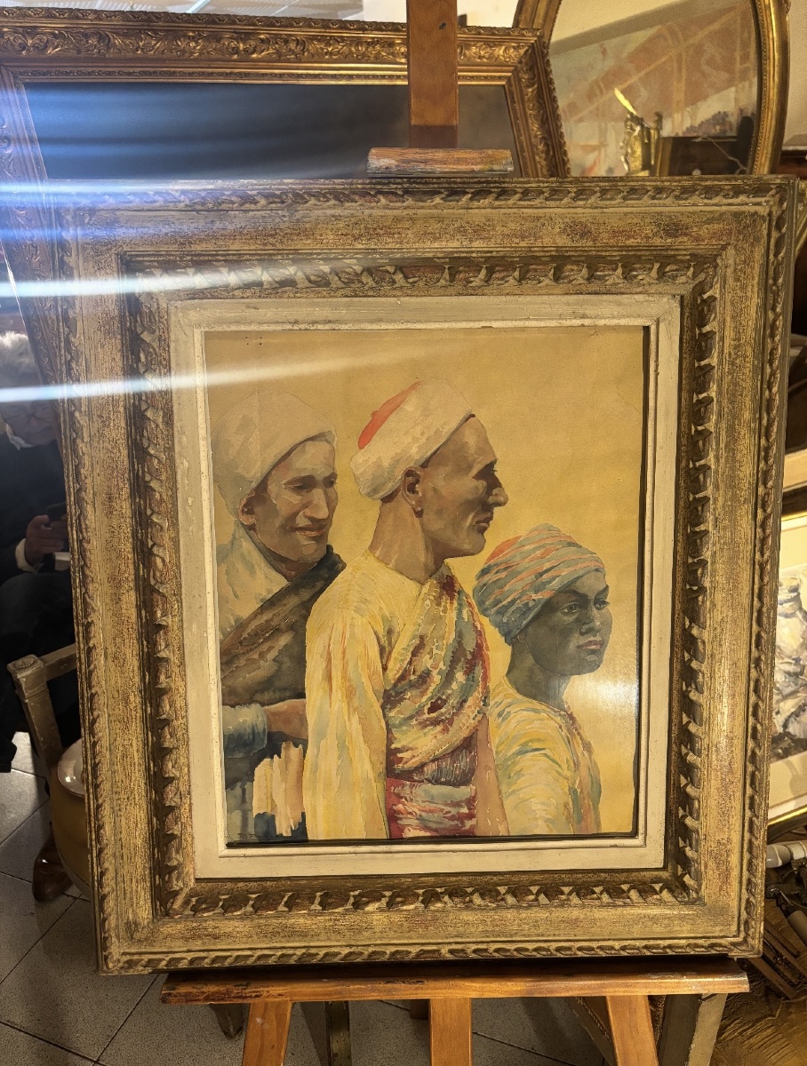 Aquarelle orientaliste signée R. FOSSE