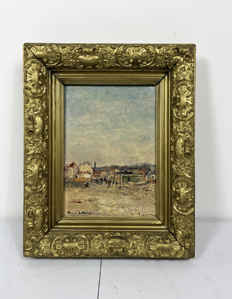 Huile sur panneau signée