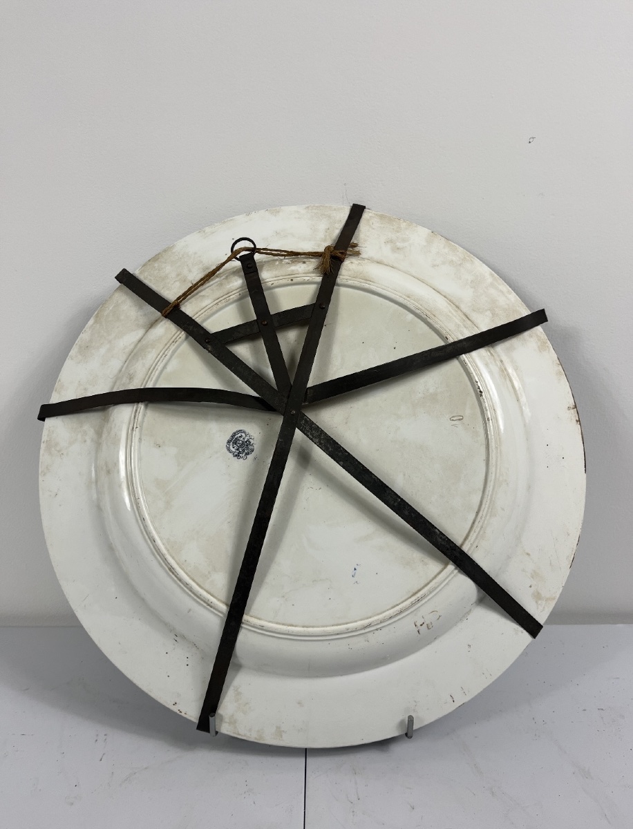 Grand plat en faïence-photo-2