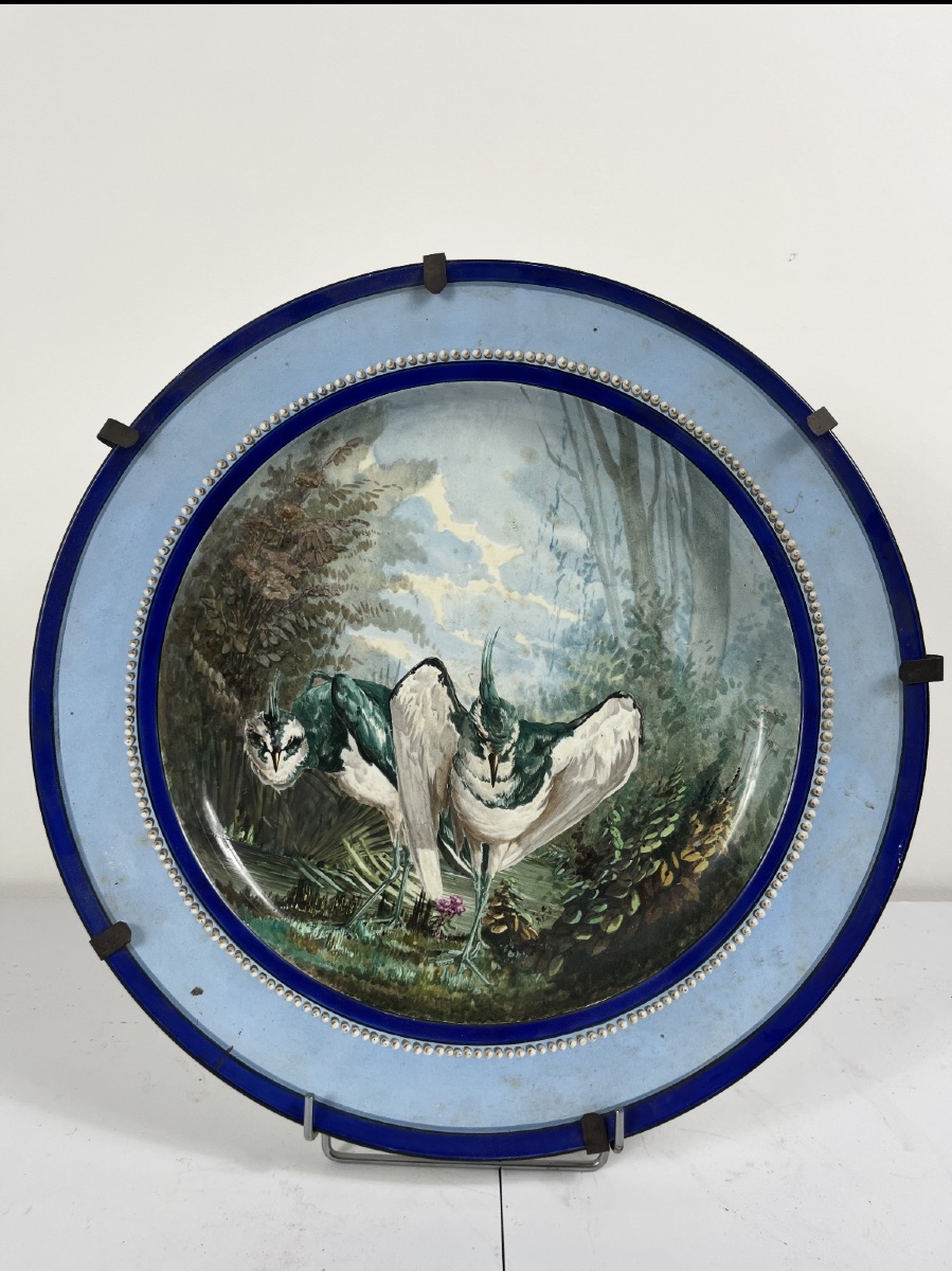 Grand plat en faïence