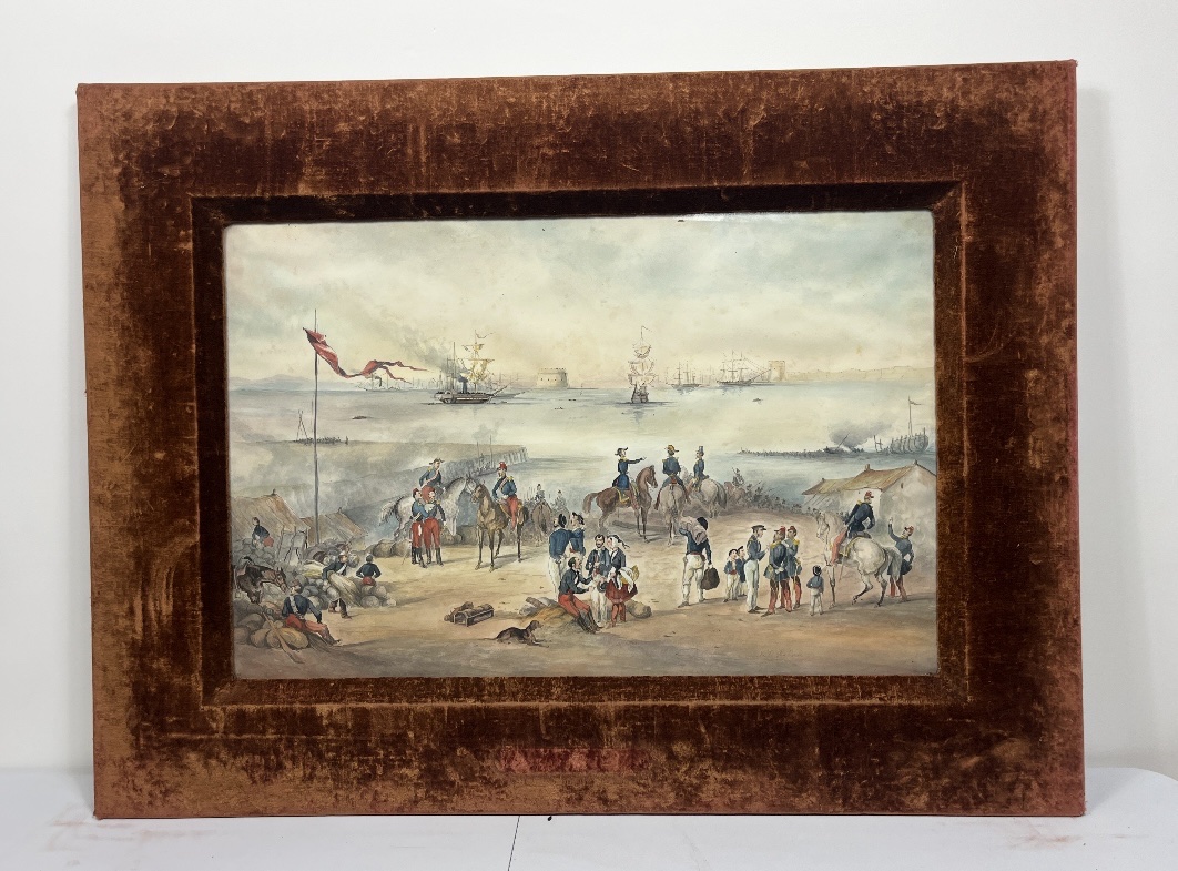 Large Military Watercolor 