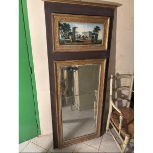 Superbe grand trumeau Restauration 1820-1830