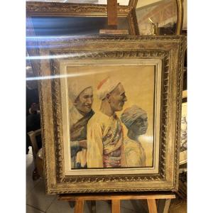 Orientalist Watercolor Signed By R. Fosse