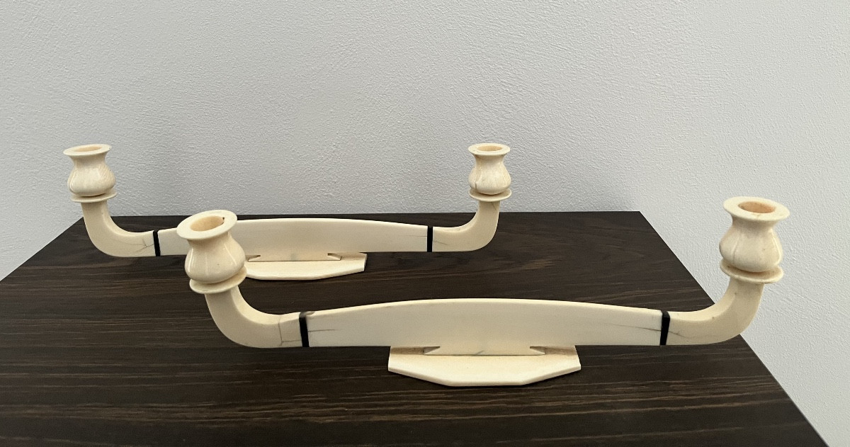 Paire de chandeliers Art Deco , env. 1925