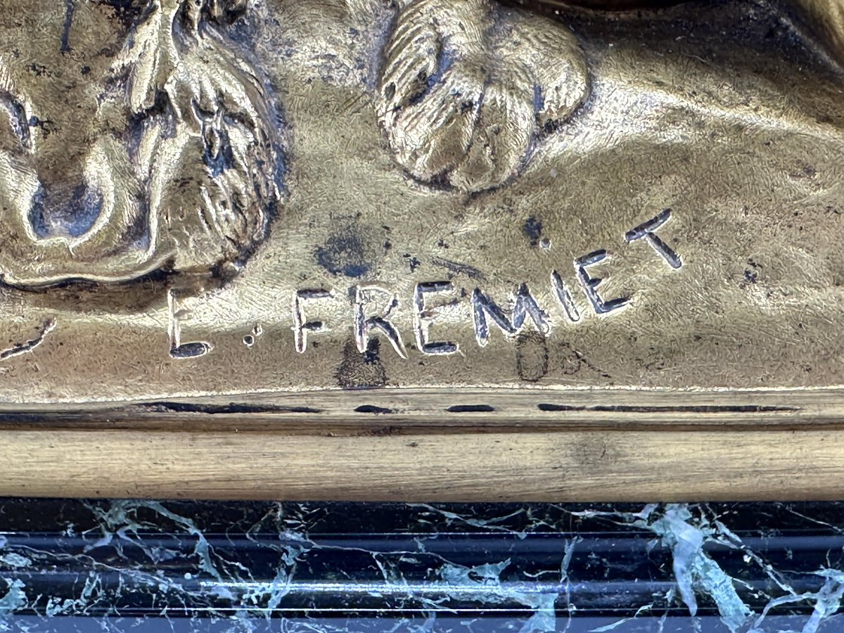  Emmanuel FREMIET (1824-1910) " Pan et les ours"-photo-3