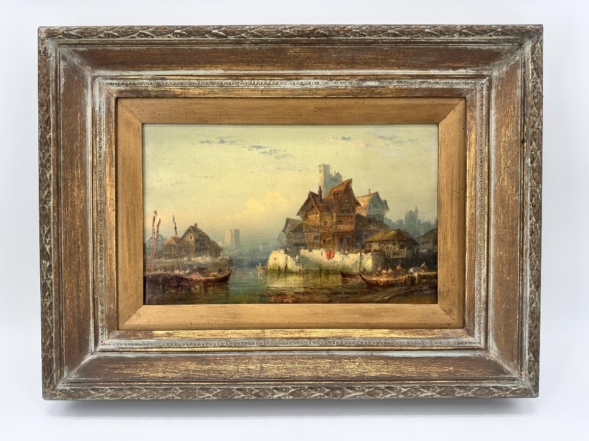 George GREGORY (1849-1938)., Les pêcheurs. 1880-photo-2