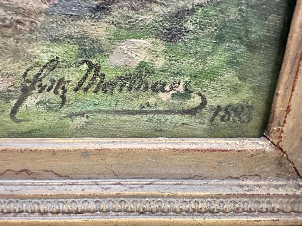 Signature inconnu, Paysanne au puit. 1883-photo-4