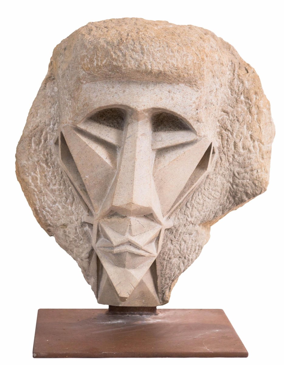 Tête d'homme cubiste