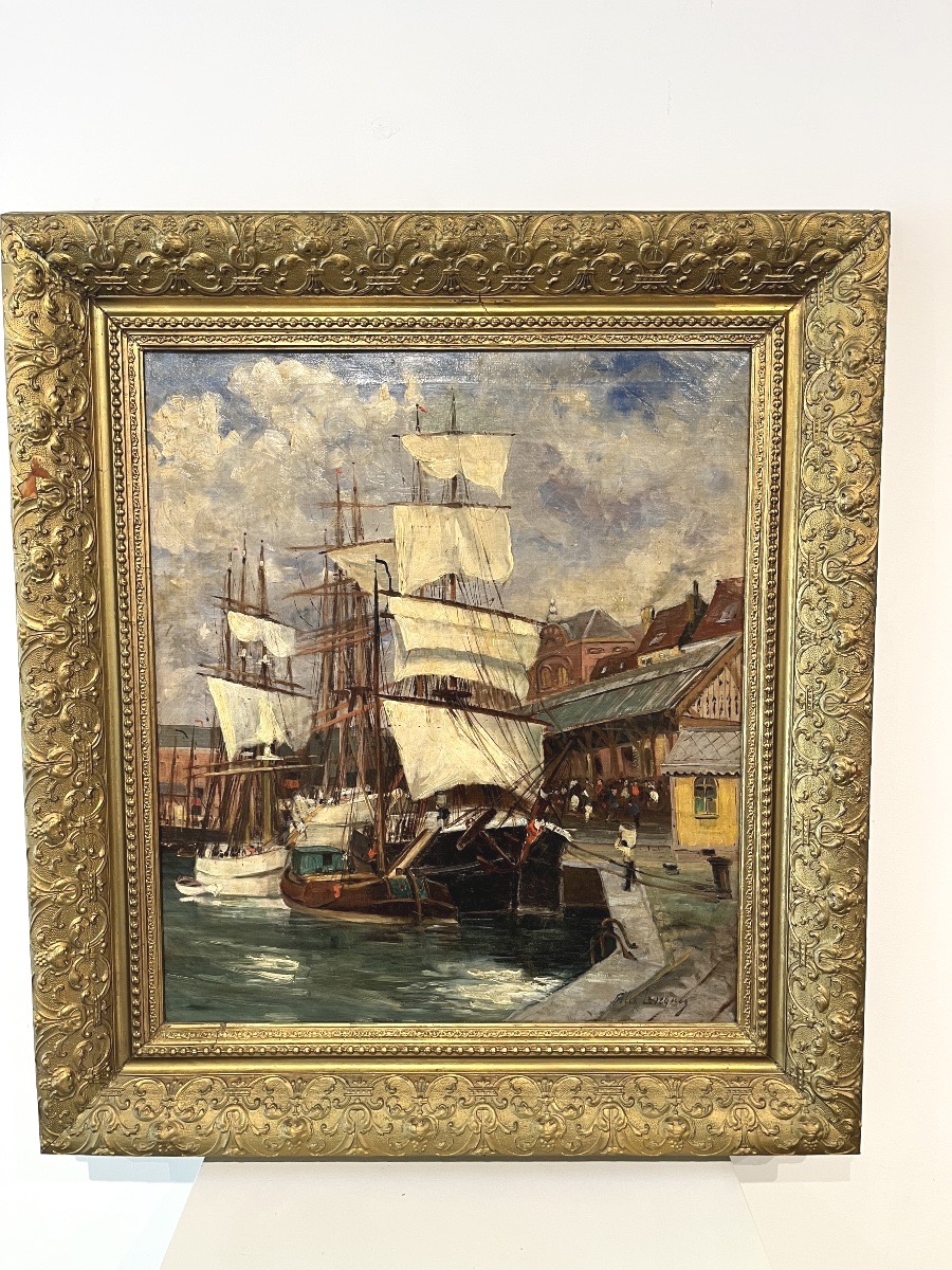 Le port , signature illisible
