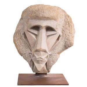 Tête d'homme cubiste