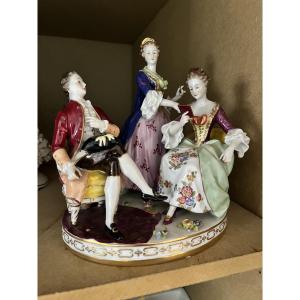 Groupe en porcelaine Volkstedt