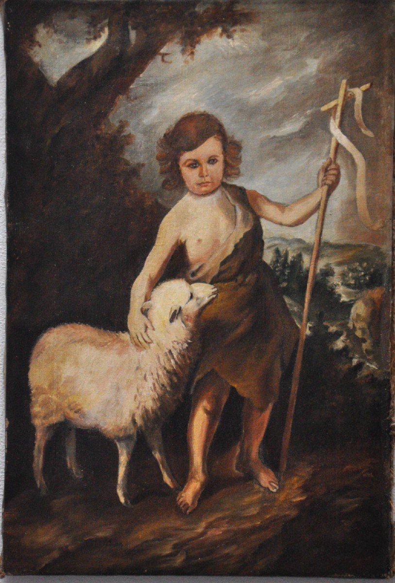 Le Petit Berger Huile Sur Toile Fin 19ème Ecole Française