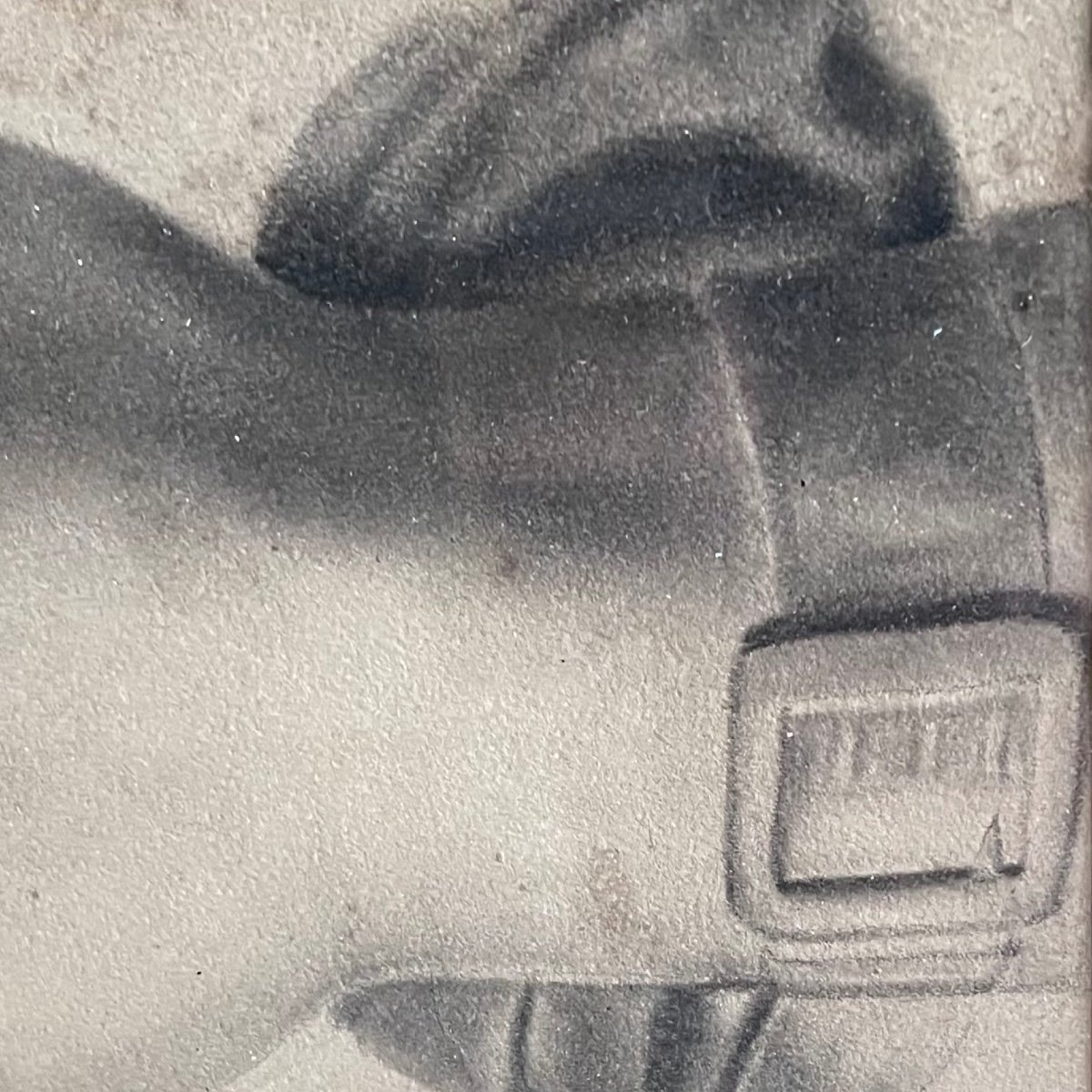 Study Of Hand And Its Cuff Dressed With A Buckle Drawing On Paper Late 19th Century-photo-3