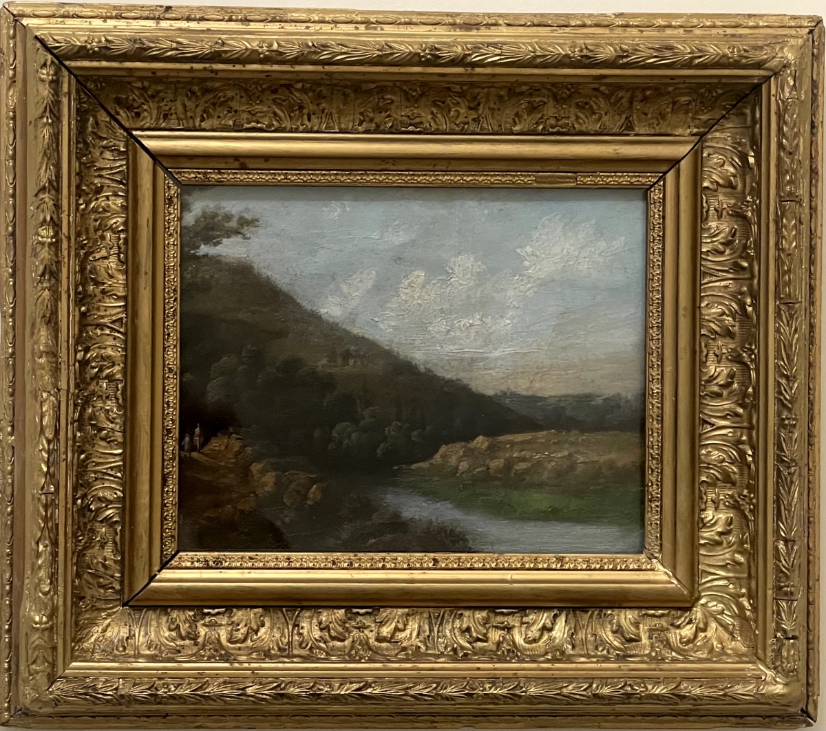 Paysage montagneux animé