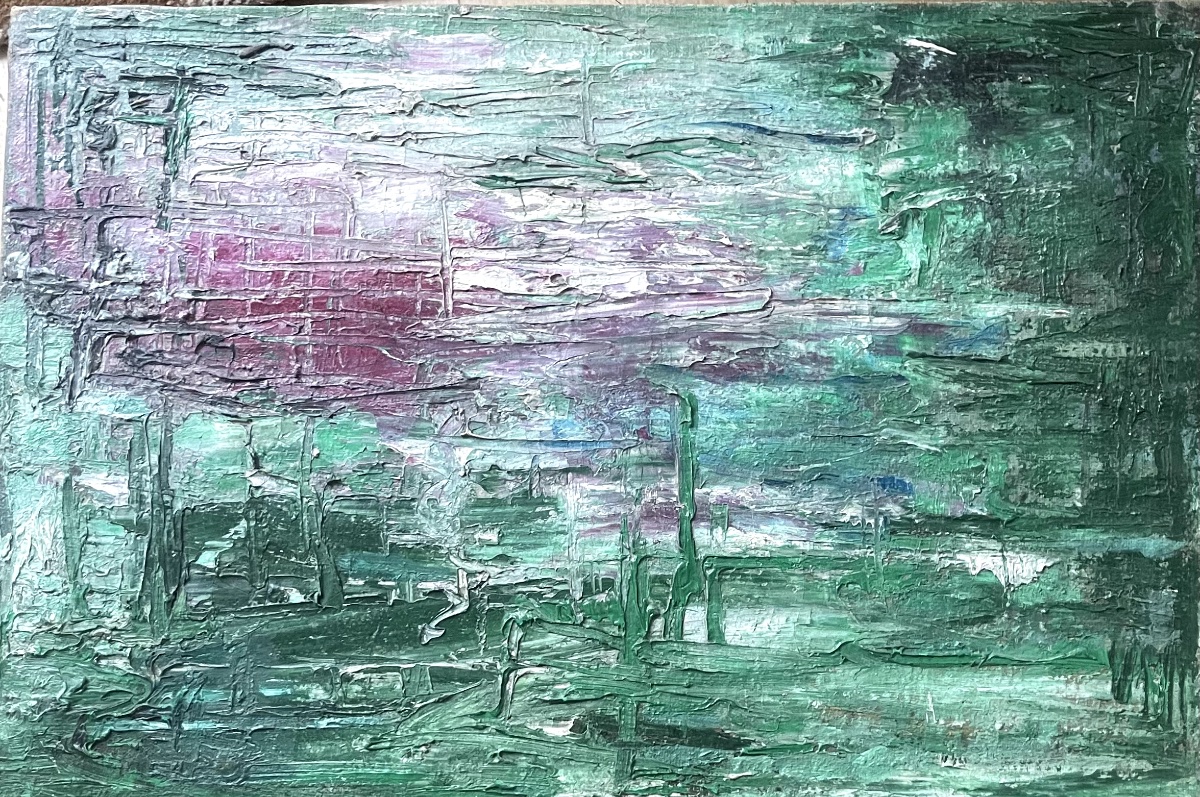 Green And Pink Abstraction