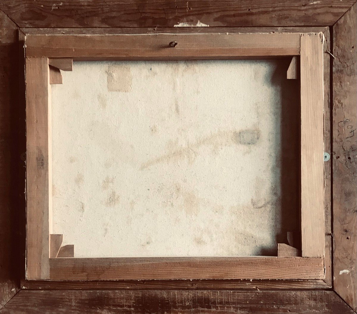 Paysage Industriel Huile Sur Toile Ecole Française XXème Siècle-photo-1