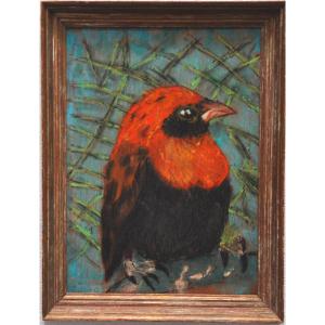 The Exotic Bird Oil On Panel Dated 1891