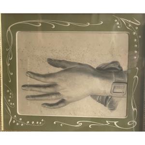 Study Of Hand And Its Cuff Dressed With A Buckle Drawing On Paper Late 19th Century