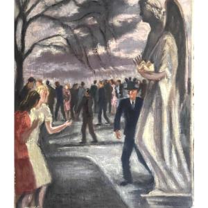 Une statue de "Femme Ange"