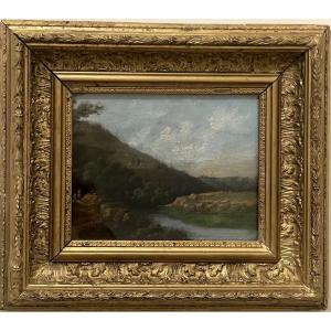 Paysage montagneux animé