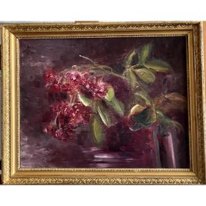 Des fleurs couleur framboise