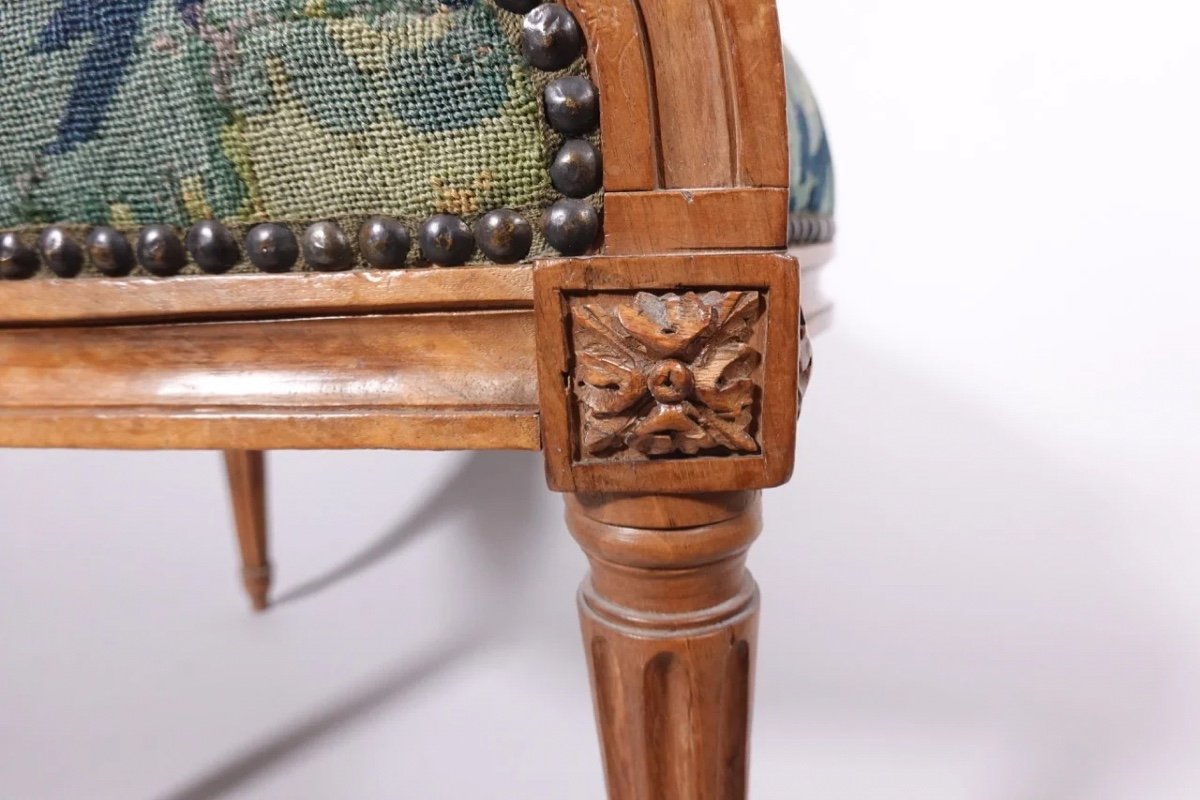 Set Of Six Louis XVI Armchairs-photo-5