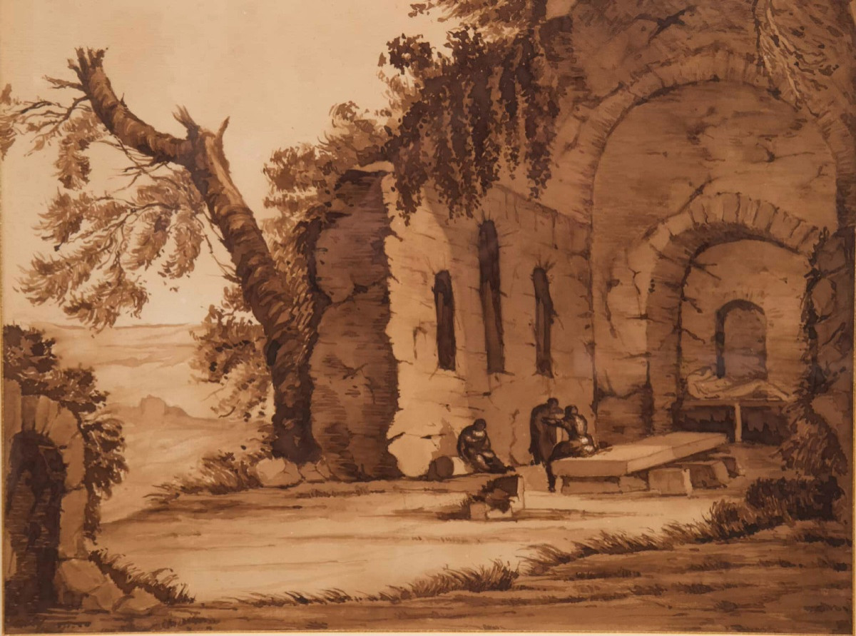 Ruines antiques d'après Jan Asselijn -photo-2