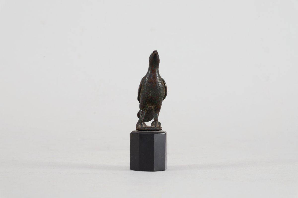 Oiseau en bronze antique-photo-4