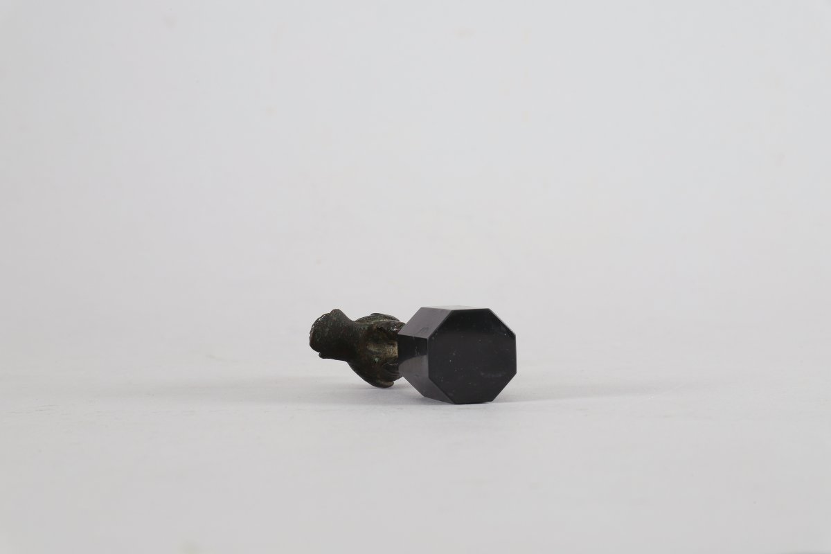 Oiseau en bronze antique-photo-2