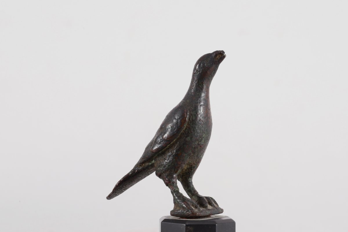 Oiseau en bronze antique