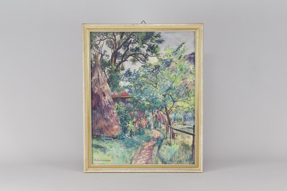 Auguste Cammissar Watercolor 