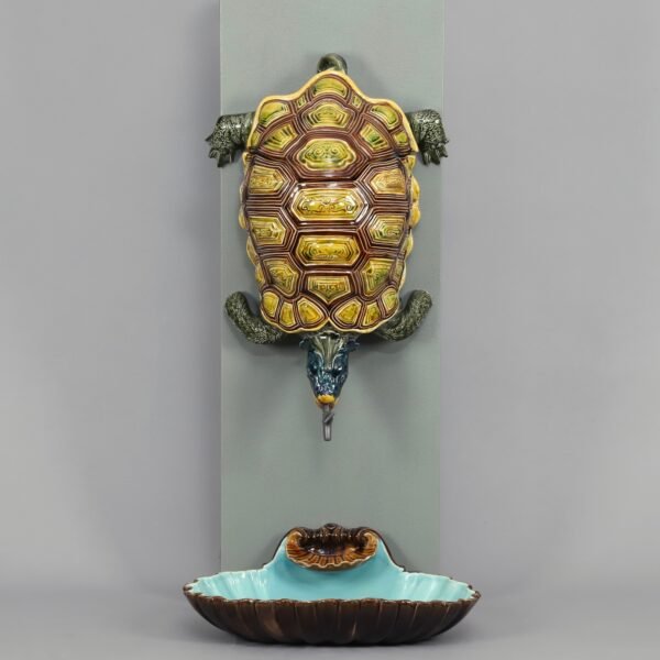 Turtle Wall Fountain — Sarreguemines Porcelain