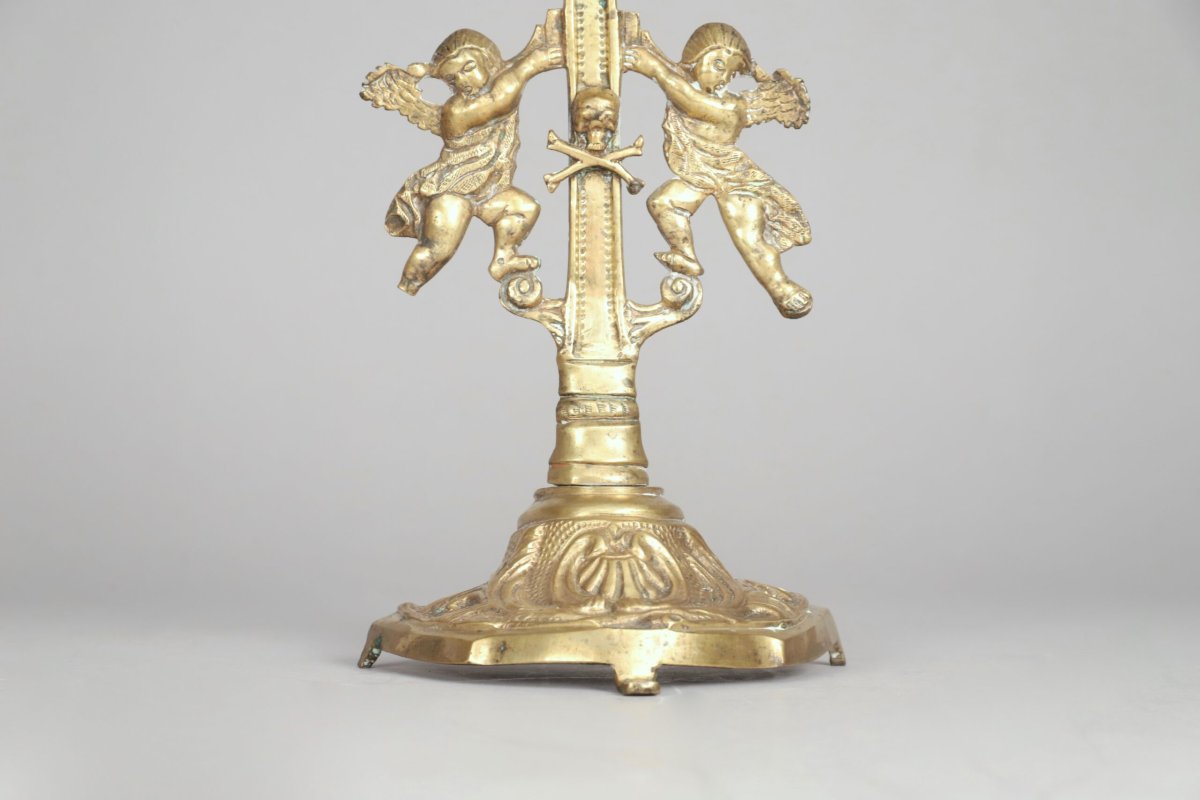 Crucifix en laiton-photo-4