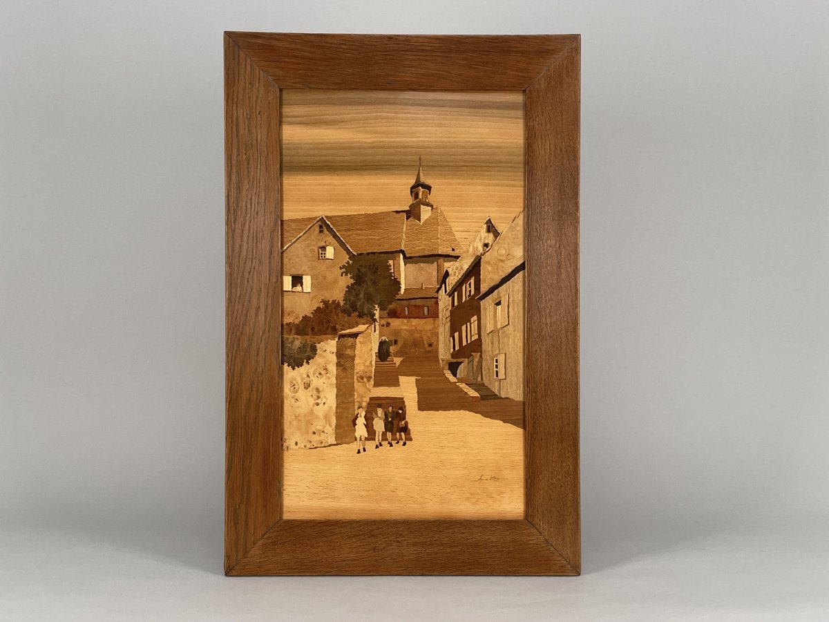 Marqueterie de Paul Spindler (1906-1980), Wasselonne, vers 1930-1950