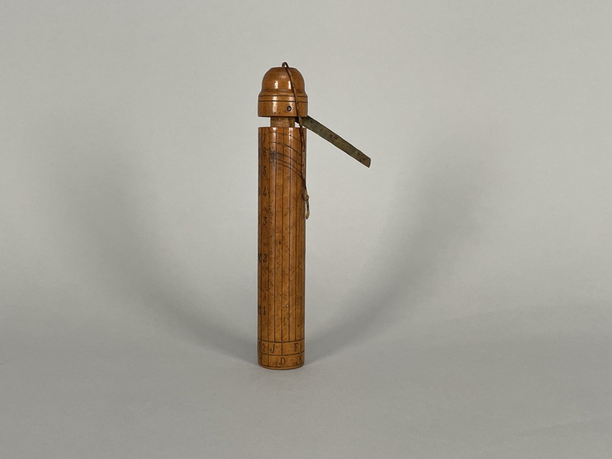 An 18th-century Portable Wooden Sundial