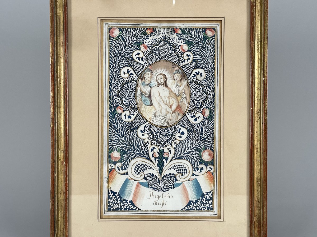 Canivet, Flagelatio Christi, gouache et papier, fin du XVIIIe siècle-photo-2