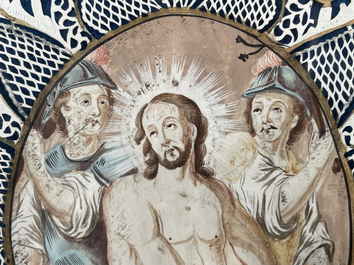 Canivet, Flagelatio Christi, gouache et papier, fin du XVIIIe siècle-photo-1