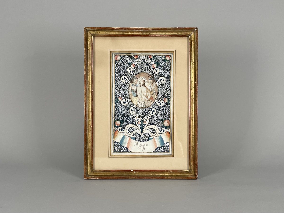 Canivet, Flagelatio Christi, gouache et papier, fin du XVIIIe siècle