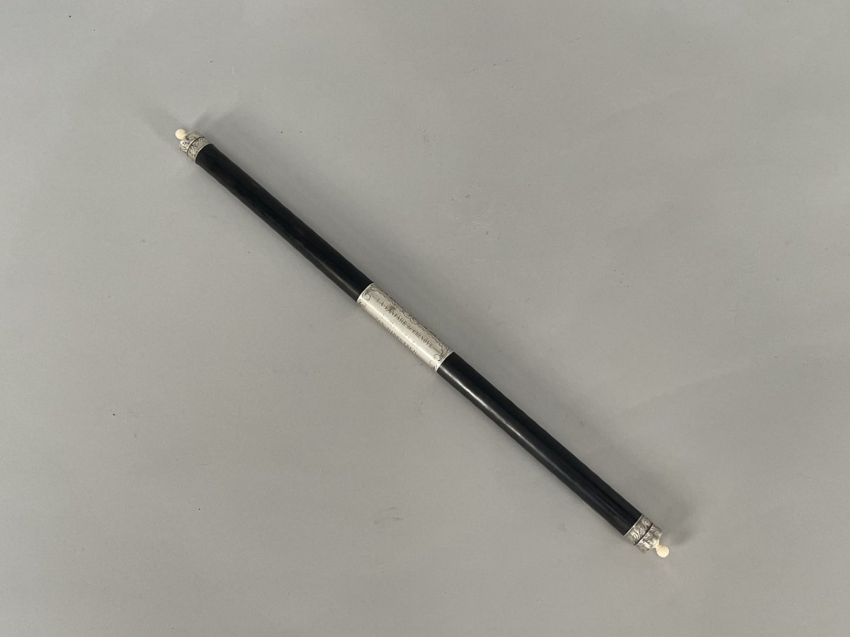An Honorary Conductor's Baton, Circa 1860,  Belonging To Mr. Gelez