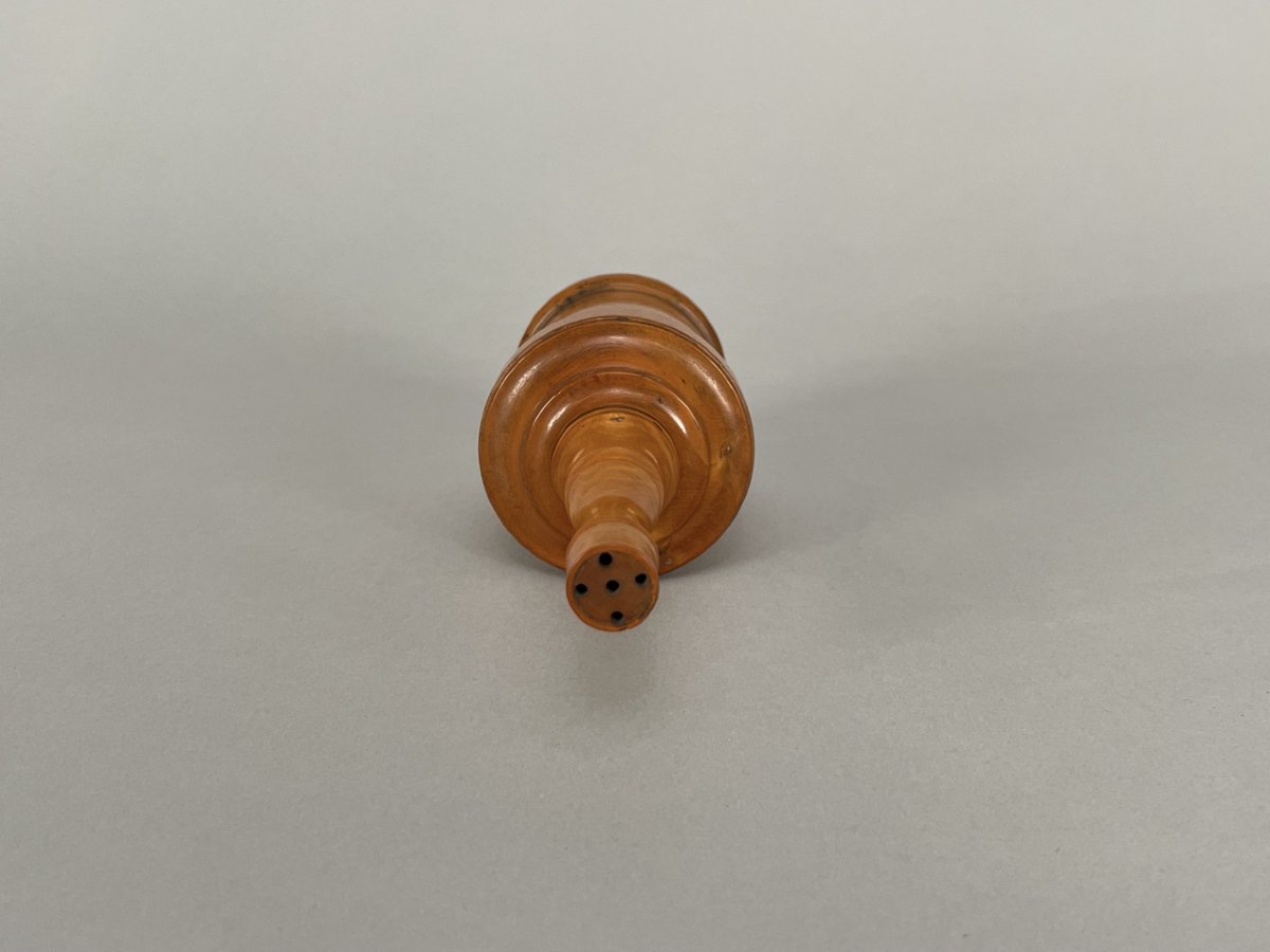 Turned-wood Talc Shaker, Early 20th Century-photo-3