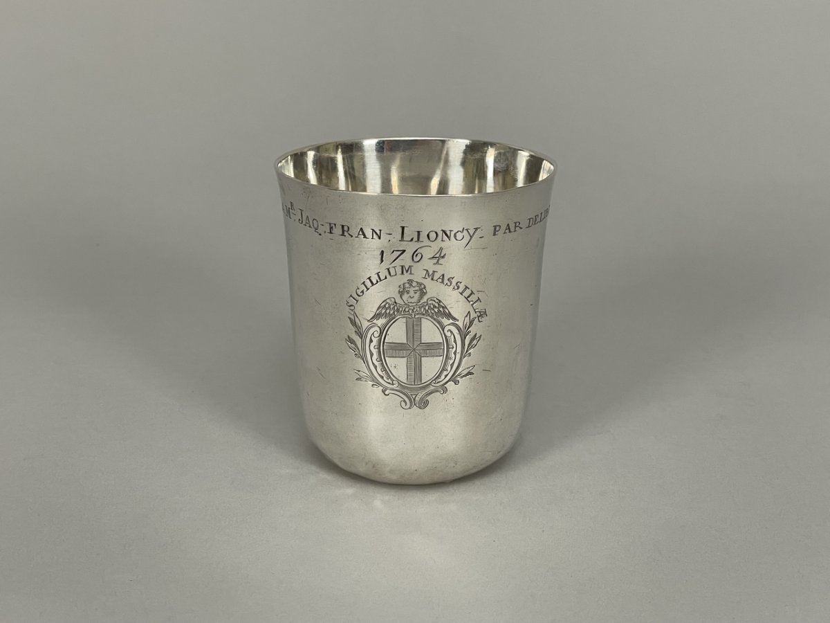 A Silver French Curon Goblet, 1764–1765, Paris 
